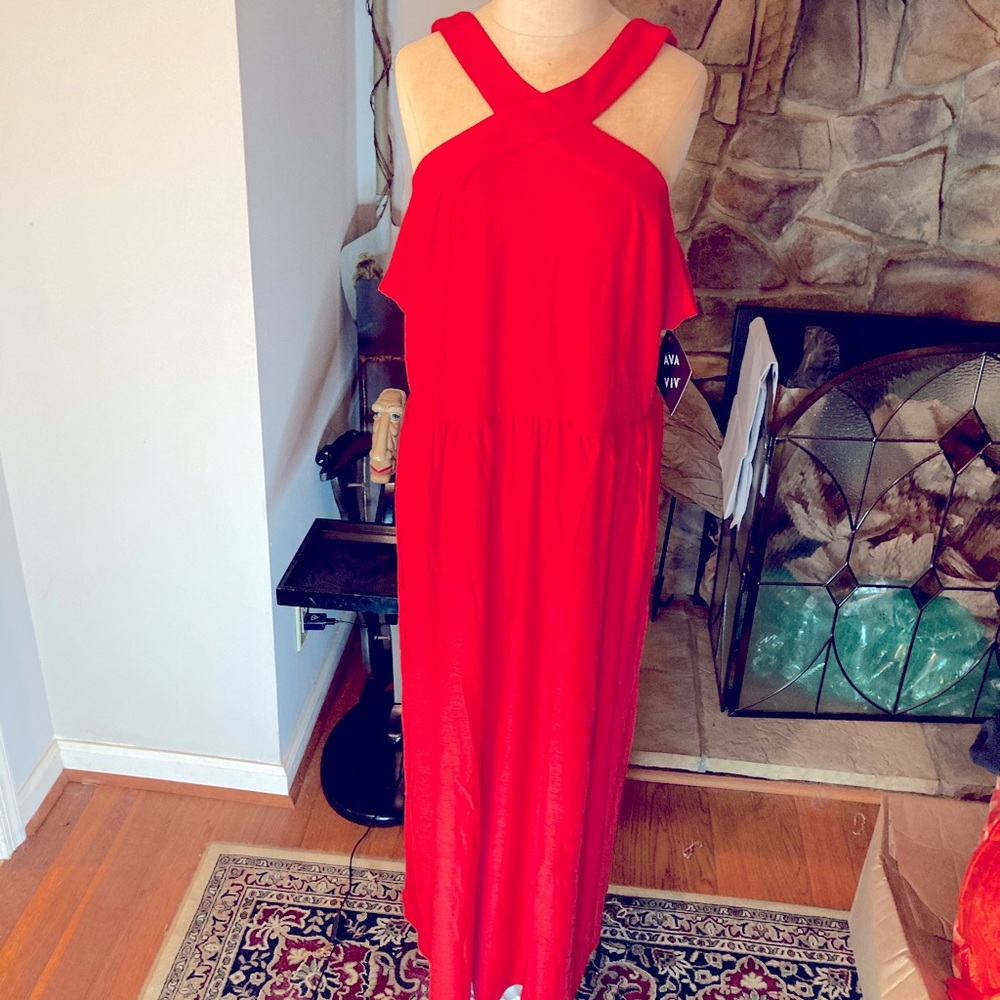 NWT - AVA & VIV RED MAXI DRESS